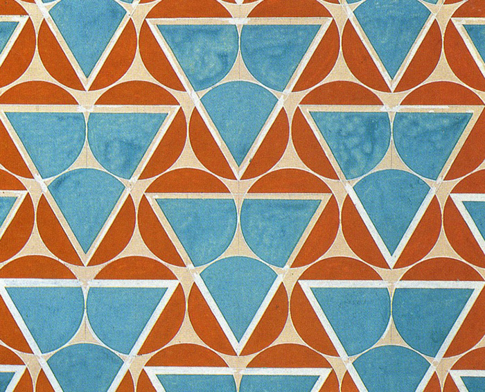 Проект конструктивисткой ткани Варвары Степановой. 1925