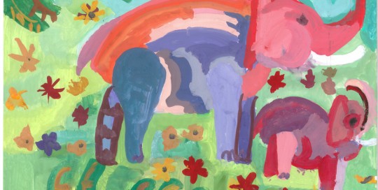 Слон. Кира Преображенская, 7 лет